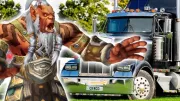 Teaser Bild von WoW: Trucker verwandelt sein Fahrzeug in WoW-Kunstwerk