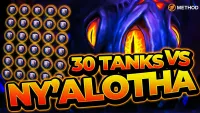 Teaser Bild von WoW: Alle heroischen Bosse in Ny'alotha von 30 Tank überrannt