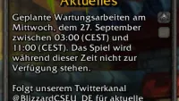 Teaser Bild von WoW: 8 Stunden Wartungsarbeiten für World of Warcraft und die Server