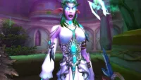 Teaser Bild von WoW: Tyrande Wisperwind - großartiges Cosplay von Narga mit einem weißen Tiger